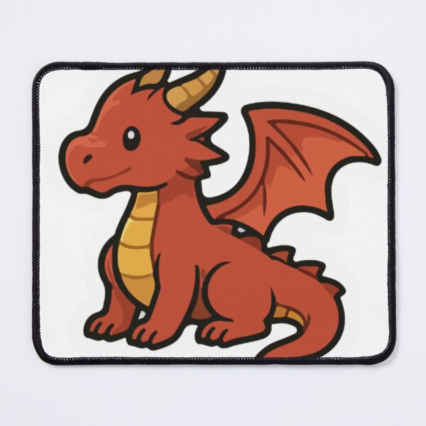 Item preview, Cute Baby Red Dragon Fantasy Watercolor Illustration designed and sold by Jani045.