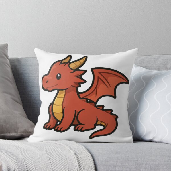 Item preview, Cute Baby Red Dragon Fantasy Watercolor Illustration designed and sold by Jani045.