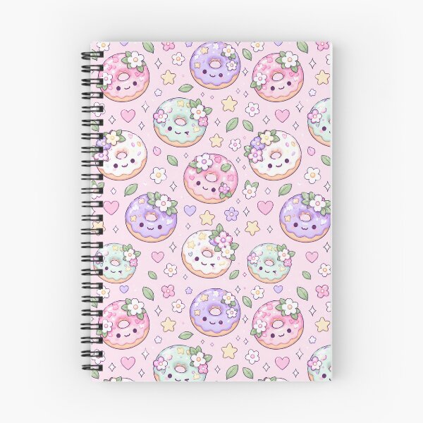Item preview, Kawaii Magic Flower Donut Pastel Pattern designed and sold by Soft Berry Studio.