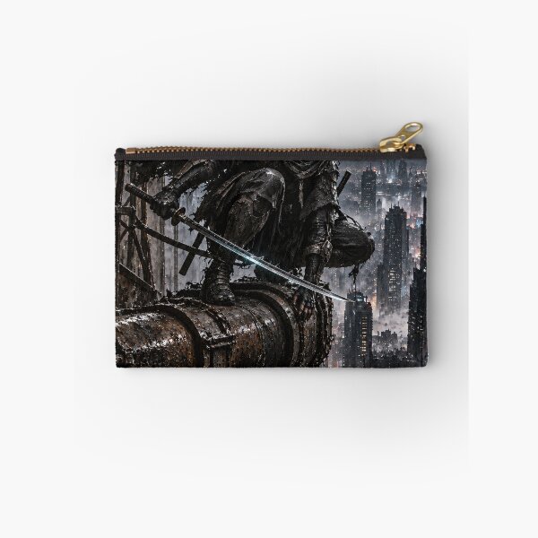 Item preview, Cyberpunk Sword Warrior Above a Rainy City designed and sold by MouradStudio.