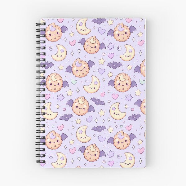 Item preview, Kawaii Bat Moon Cookie Pastel Pattern designed and sold by Soft Berry Studio.