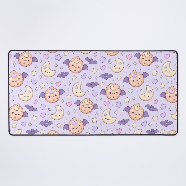 Item preview, Kawaii Bat Moon Cookie Pastel Pattern designed and sold by Soft Berry Studio.