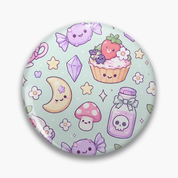Item preview, Kawaii Pastel Magic Treat Mix Pattern designed and sold by Soft Berry Studio.