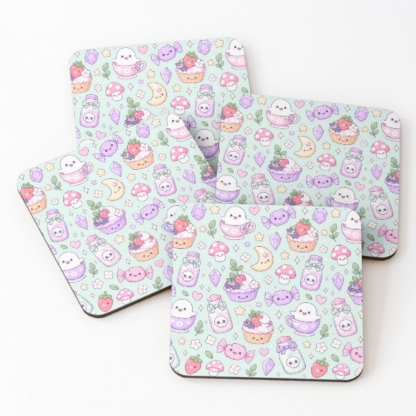 Item preview, Kawaii Pastel Magic Treat Mix Pattern designed and sold by Soft Berry Studio.