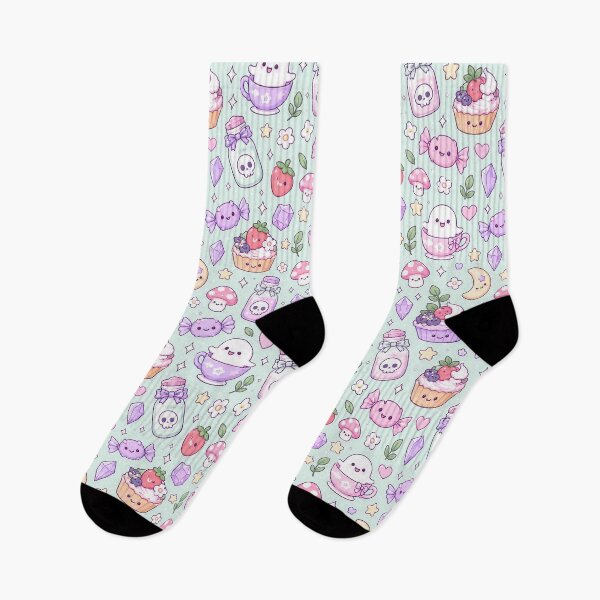 Item preview, Kawaii Pastel Magic Treat Mix Pattern designed and sold by Soft Berry Studio.