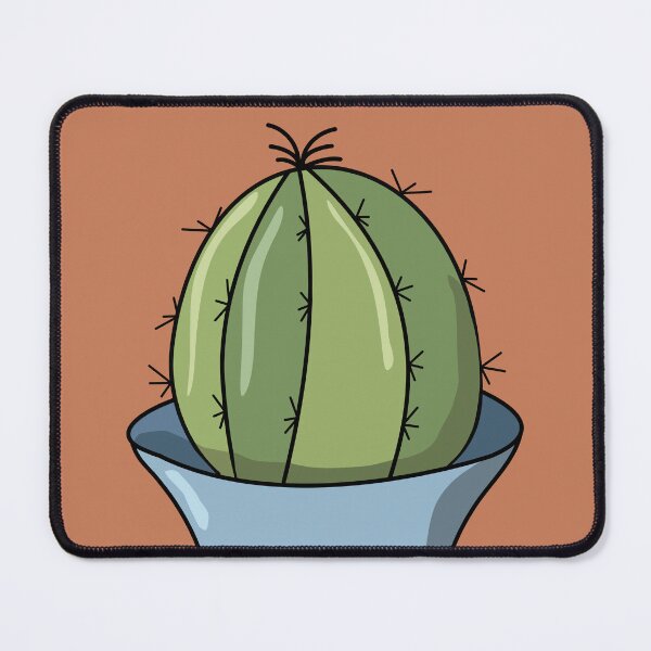 Item preview, Minimalist Barrel Cactus Potted Plant Desert Flora Illustration designed and sold by Plookiss.