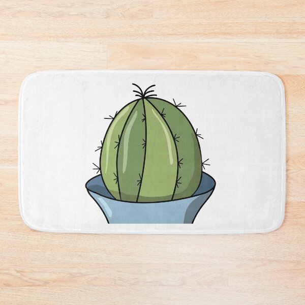 Item preview, Minimalist Barrel Cactus Potted Plant Desert Flora Illustration designed and sold by Plookiss.