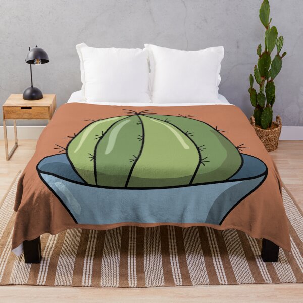 Item preview, Minimalist Barrel Cactus Potted Plant Desert Flora Illustration designed and sold by Plookiss.