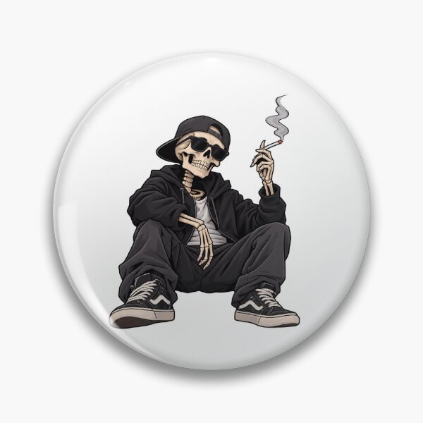 Item preview, Skeleton Smoking Cigarette with Hat designed and sold by Klany.