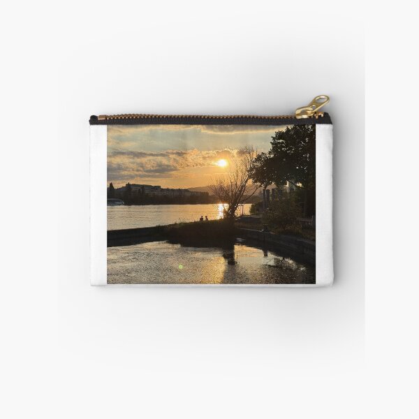 Item preview, Sunset Along the Danube at Pier 22, Vienna designed and sold by BadWolfStudios.