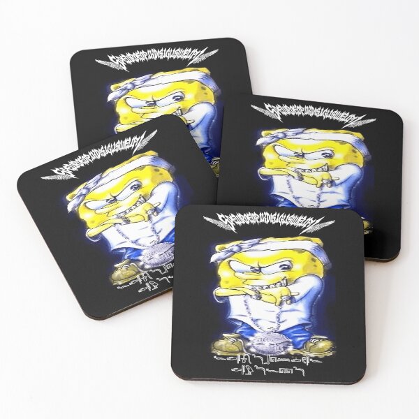 Item preview, Black Metal Spongbob designed and sold by KheiroPrints.