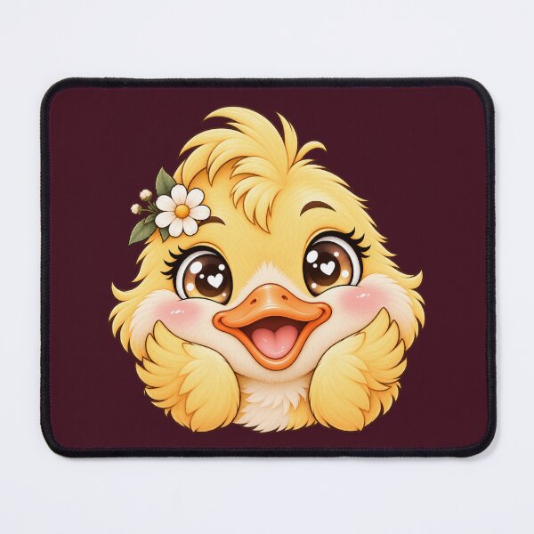 Item preview, Happy Kawaii Duck – Cute Smiling Duckling designed and sold by HO•Designs.