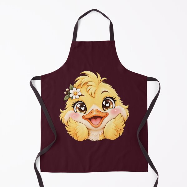 Aperçu de l'œuvre Canard Kawaii Joyeux – Canard Souriant Mignon créée et vendue par HO•Designs.