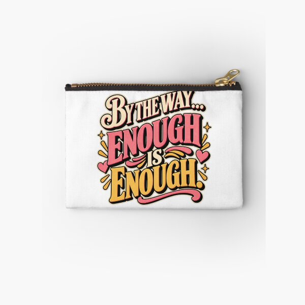 Item preview, Enough Is Enough Retro Typography designed and sold by Sandy's Cheeky Studio.