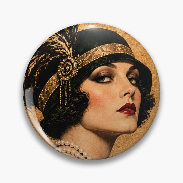 Item preview, Roaring Twenties Muse Vintage Art Deco Portrait 1920s Glamour Wall Art designed and sold by tarotstarostina.