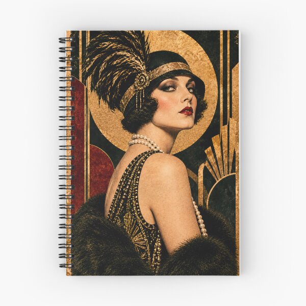 Item preview, Roaring Twenties Muse Vintage Art Deco Portrait 1920s Glamour Wall Art designed and sold by tarotstarostina.