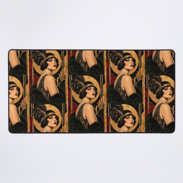 Item preview, Roaring Twenties Muse Vintage Art Deco Portrait 1920s Glamour Wall Art designed and sold by tarotstarostina.
