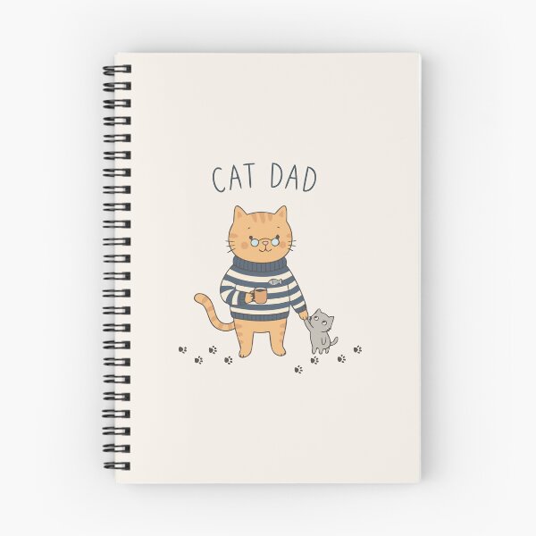 Item preview, Cute Cat Dad Orange Tabby In Sweater Coffee Kawaii Art designed and sold by Cipher & Soul.