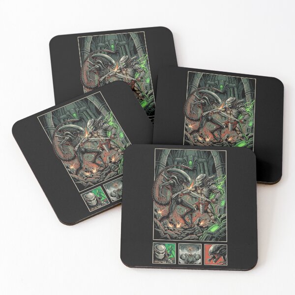 Item preview, Alien Vs Predator AVP Xenomorph Cybernetic Hunter Comic Panel Art designed and sold by RatherCreative.
