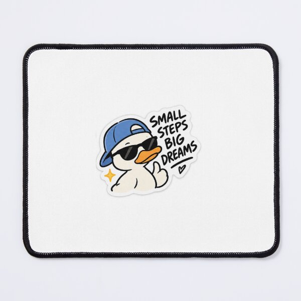 Item preview, Small Steps Big Dreams Duck Sticker designed and sold by Aaminaejaz.