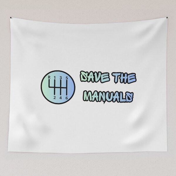 Item preview, Save the manuals blue designed and sold by Johns-Cave.