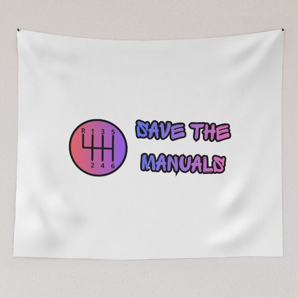 Item preview, Save the manuals pink/blue fade designed and sold by Johns-Cave.