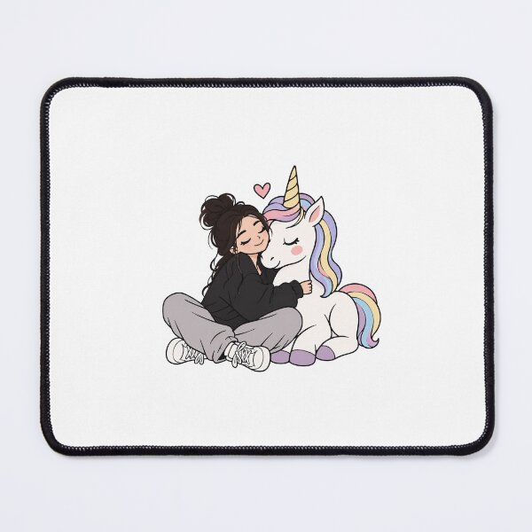 Item preview, Woman Hugging a Unicorn designed and sold by Klany.