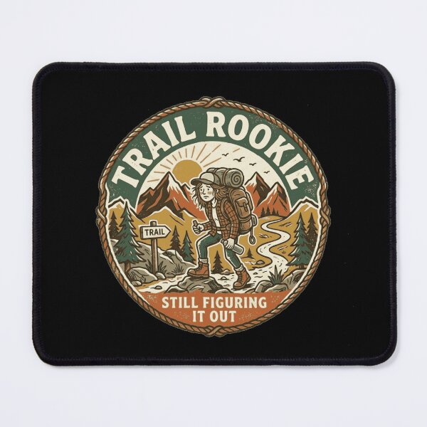 Item preview, Trail Rookie Vintage Hiking Badge designed and sold by JalwaWear.