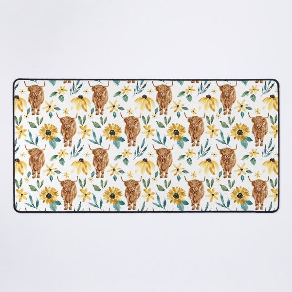 Item preview, Highland Cow With Sunflowers designed and sold by cateandrainn.