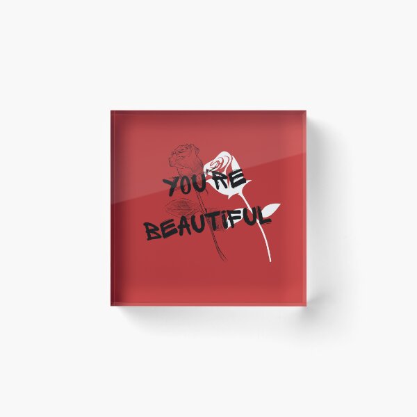 Item preview, You Are Beautiful Rose – Vintage Botanical Floral Typography designed and sold by SalinahYahya.