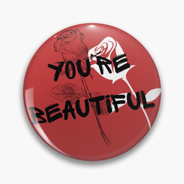 Item preview, You Are Beautiful Rose – Vintage Botanical Floral Typography designed and sold by SalinahYahya.