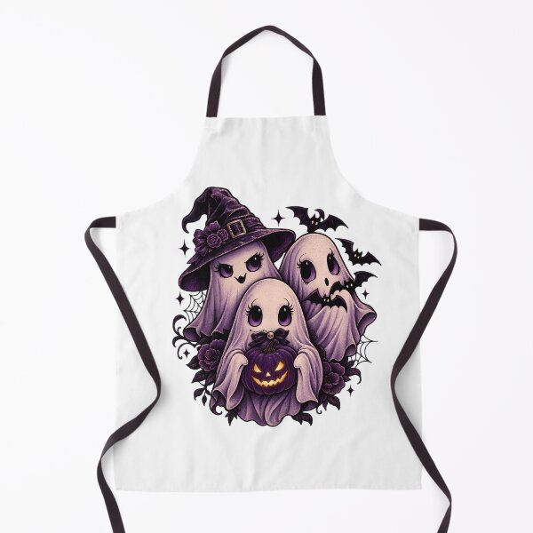 Item preview, Cute Halloween Ghost Trio Witchy Purple Aesthetics designed and sold by abdelski.