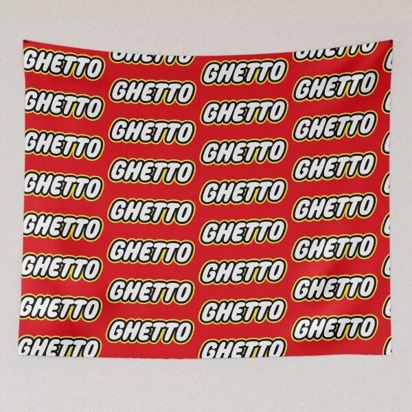 Item preview, GHETTO Brick-Toy Parody – Funny Urban Streetwear Graphic designed and sold by Deviant Logic Design.