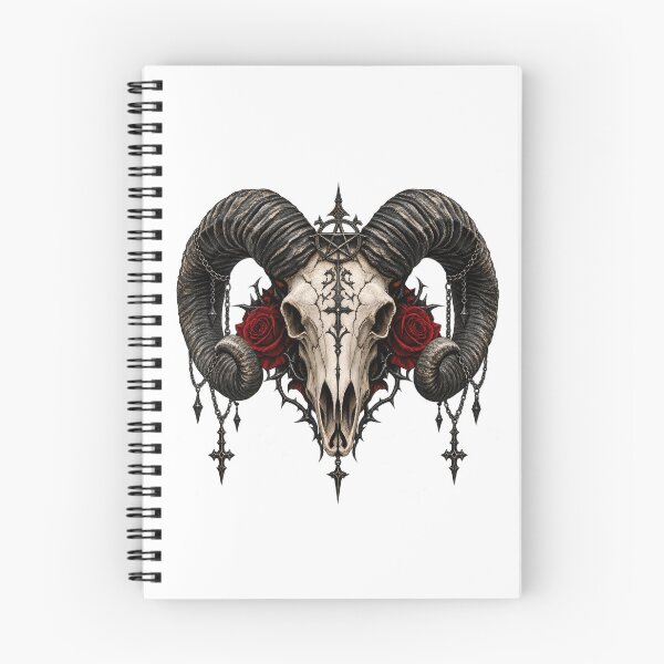 Item preview, Gothic Ram Skull Occult Dark Aesthetic Design designed and sold by PlumArtDesign.