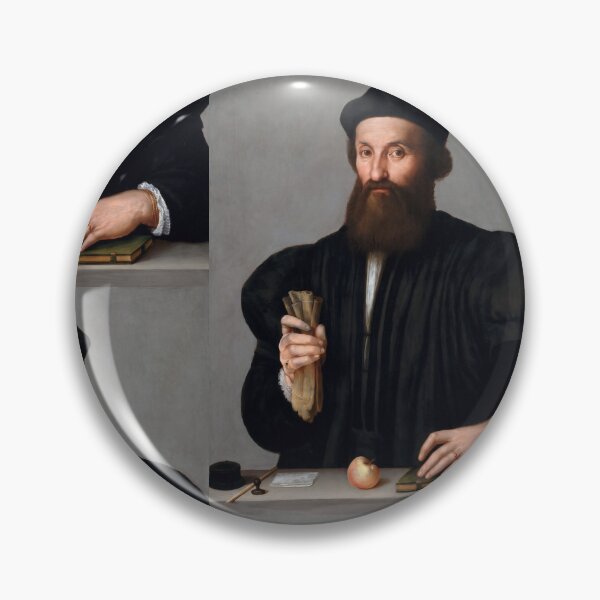 Item preview, Bearded Renaissance Gentleman with Scrolls designed and sold by artofuniverse.