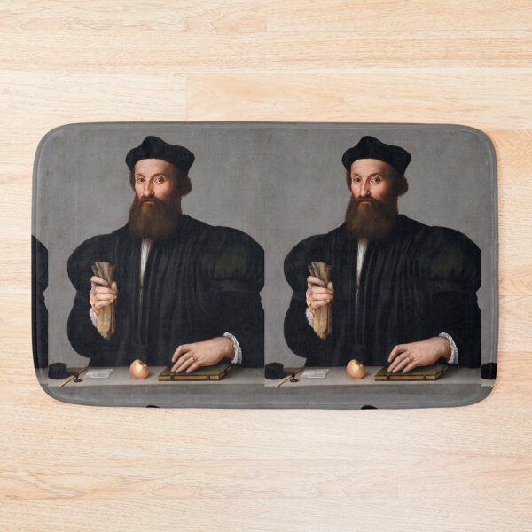 Item preview, Bearded Renaissance Gentleman with Scrolls designed and sold by artofuniverse.