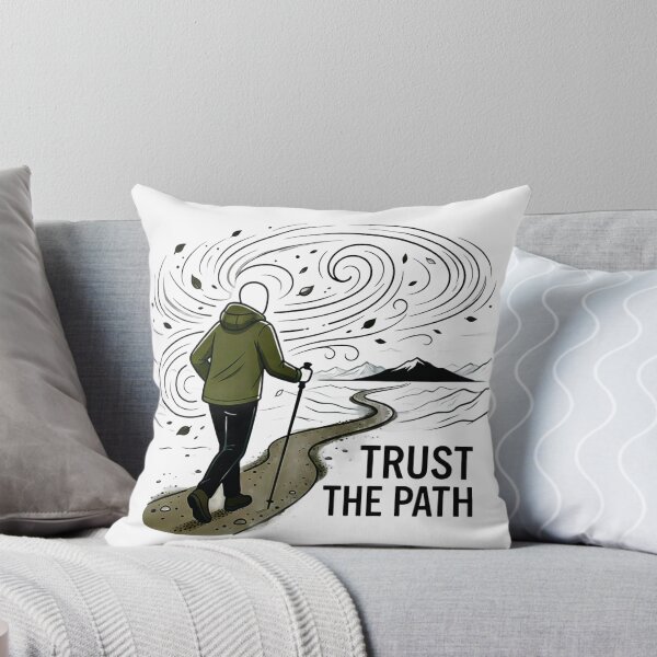 Item preview, Trust The Path - Hiking Journey Illustration designed and sold by ThePrintArt.