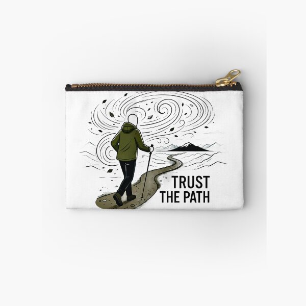 Item preview, Trust The Path - Hiking Journey Illustration designed and sold by ThePrintArt.