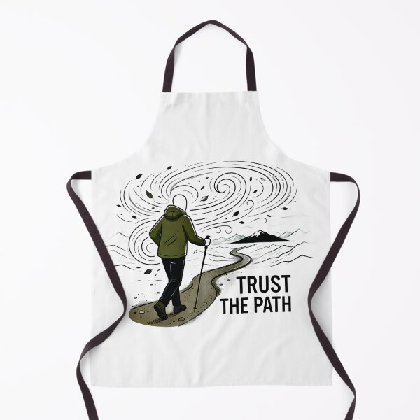 Item preview, Trust The Path - Hiking Journey Illustration designed and sold by ThePrintArt.