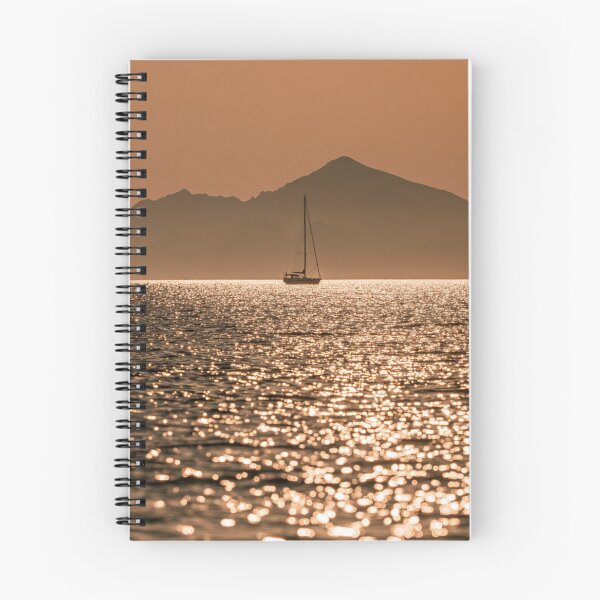 Item preview, Beautiful seascape with mountains and distant sailboat designed and sold by dcrc.