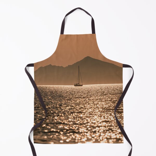 Item preview, Beautiful seascape with mountains and distant sailboat designed and sold by dcrc.