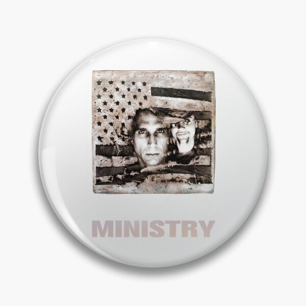 Item preview, Ministry Original Custom Vintage Music Band Tee Unique Poster Wall Art designed and sold by Cool Robot Bro..
