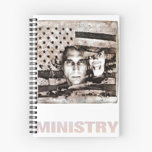 Item preview, Ministry Original Custom Vintage Music Band Tee Unique Poster Wall Art designed and sold by Cool Robot Bro..