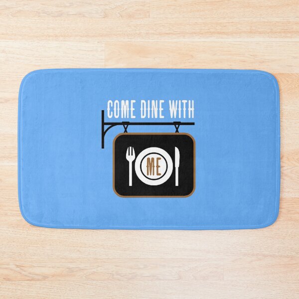 Item preview, “Come Dine With Me” Sign (on Blue) designed and sold by PawsitiveMum3.