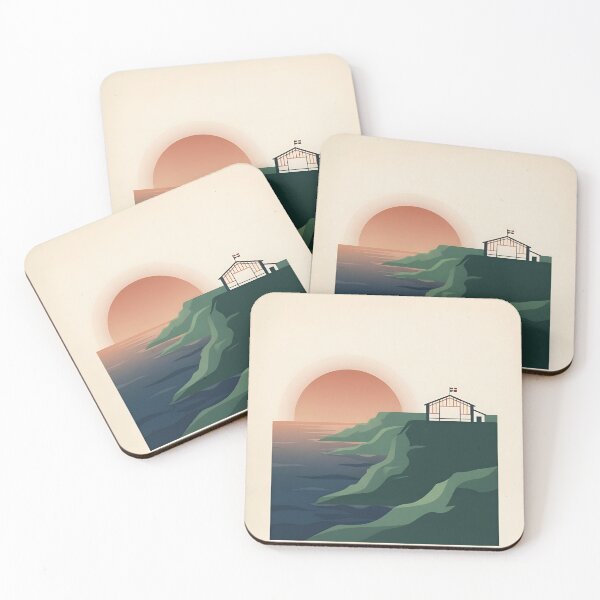 Item preview, Basque Country Vintage Travel Poster - Minimalist Coastal Art Print designed and sold by DuckOddity.