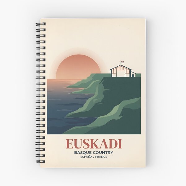 Item preview, Basque Country Vintage Travel Poster - Minimalist Coastal Art Print designed and sold by DuckOddity.