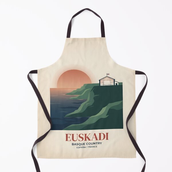 Item preview, Basque Country Vintage Travel Poster - Minimalist Coastal Art Print designed and sold by DuckOddity.
