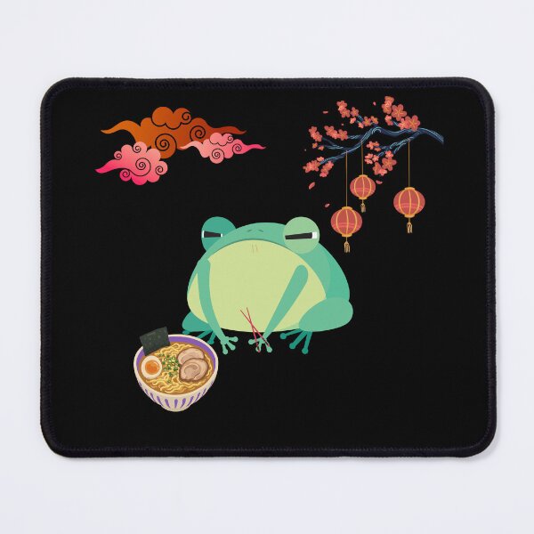 Item preview, Grumpy Frog Eating Ramen, Funny Ramen Frog, Cute Frog Noodles, Ramen Lover designed and sold by LiotasowaFlow.