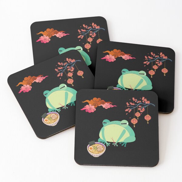 Item preview, Grumpy Frog Eating Ramen, Funny Ramen Frog, Cute Frog Noodles, Ramen Lover designed and sold by LiotasowaFlow.