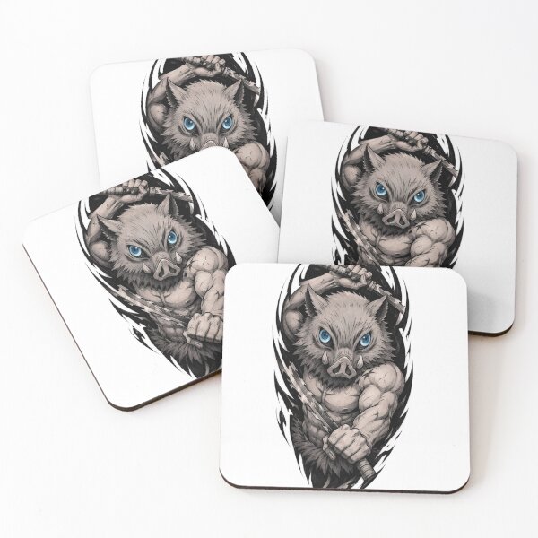 Item preview, Inosuke Hashibira Beast Breathing Dual Katana Stance Art designed and sold by SelosoPaheng.